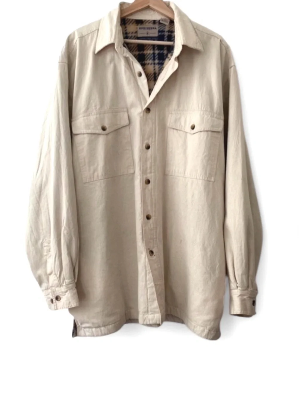 VTG Fleece Lined Button-Up Utility Shirt Chore Jacket Size Men’s XL